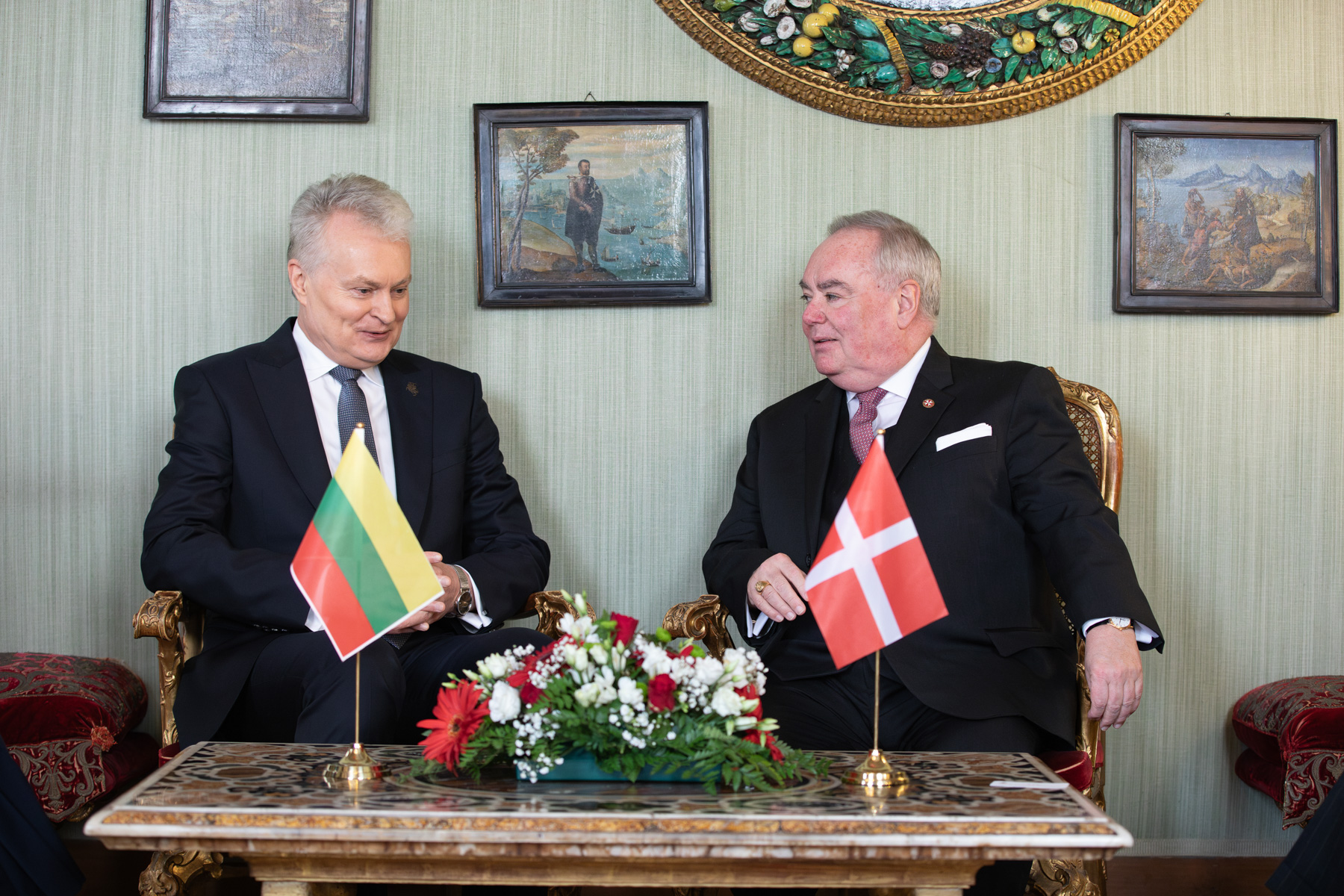 President of Lithuania on an official visit to Order of Malta’s Grand Master