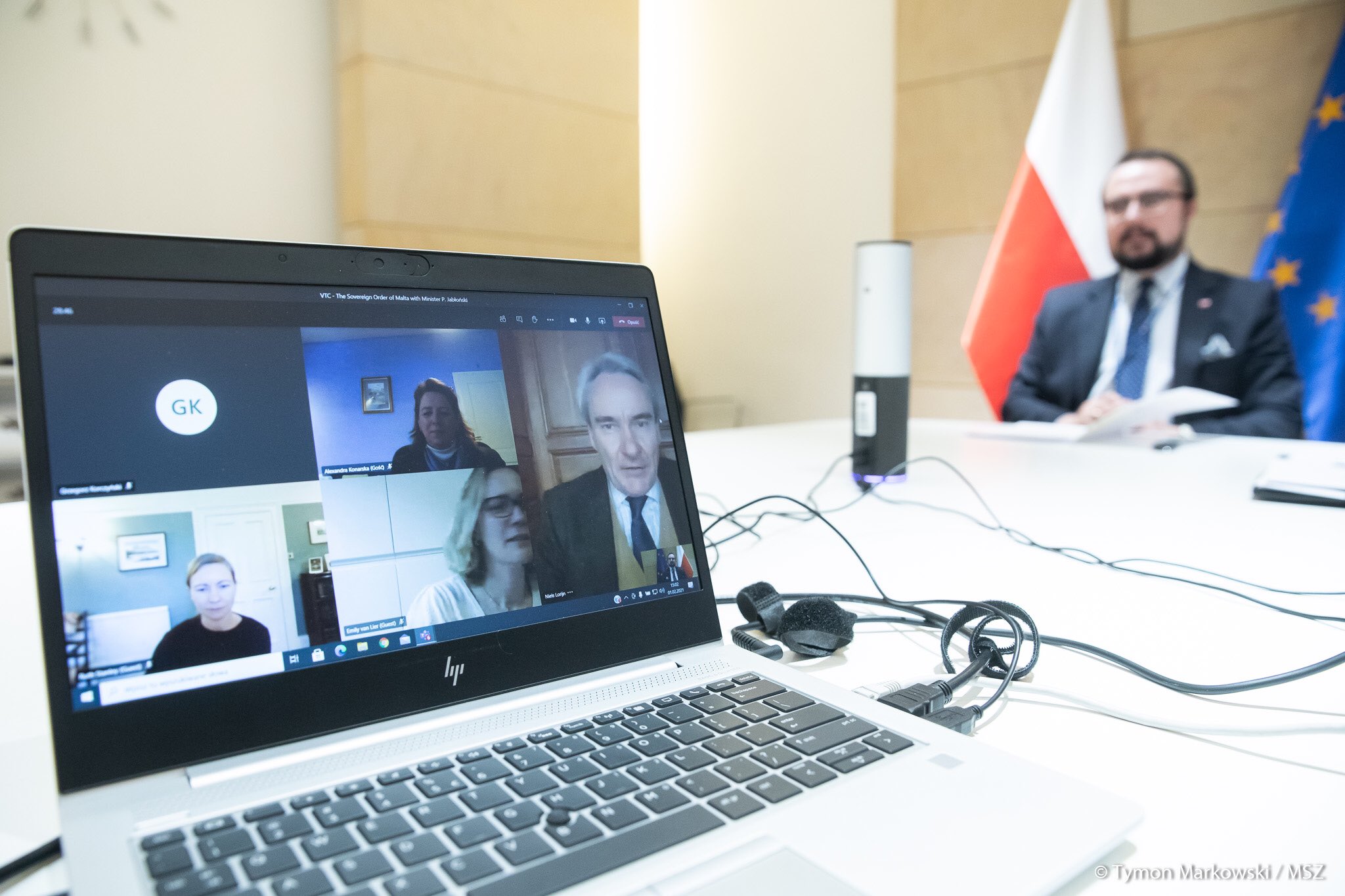 Spotkanie ambasadora Nielsa Lorijna z wiceministrem Pawłem Jabłońskim