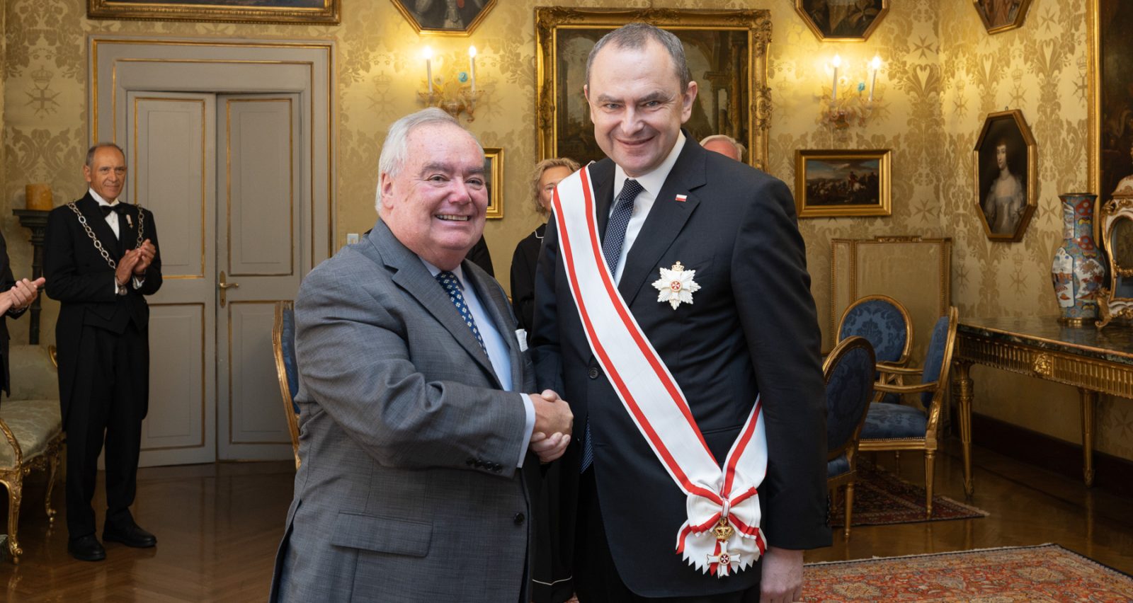 Grand Master awards Grand Cross of the Order pro Merito Melitensi to Polish Ambassador